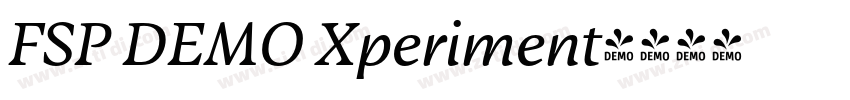 FSP DEMO Xperiment字体转换 FSP DEMO Xperiment字体转换